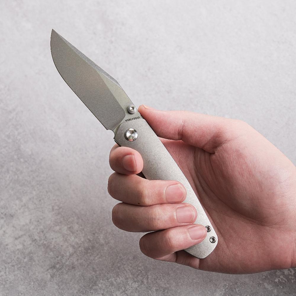 Vallhund- Frame Lock Knife (3.02" S35VN Blade & Titanium Handle) - A2101