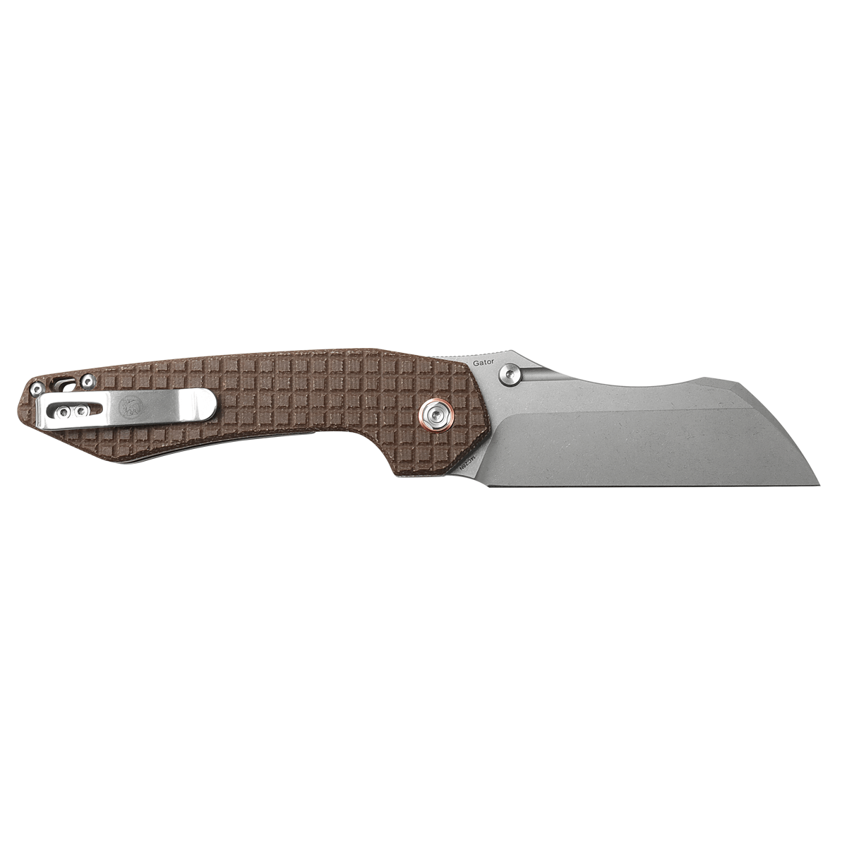 Gator - Liner Lock Knife (3.74" 14C28N Blade & Micarta Handle) - GT37VWMZ2