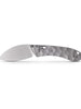 WMK EXCLUSIVE VOSTEED MINI NIGHTSHADE GRAY SCULPTED ALUMINUM HANDLE POCKET KNIFE SATIN 154CM STEEL A0213