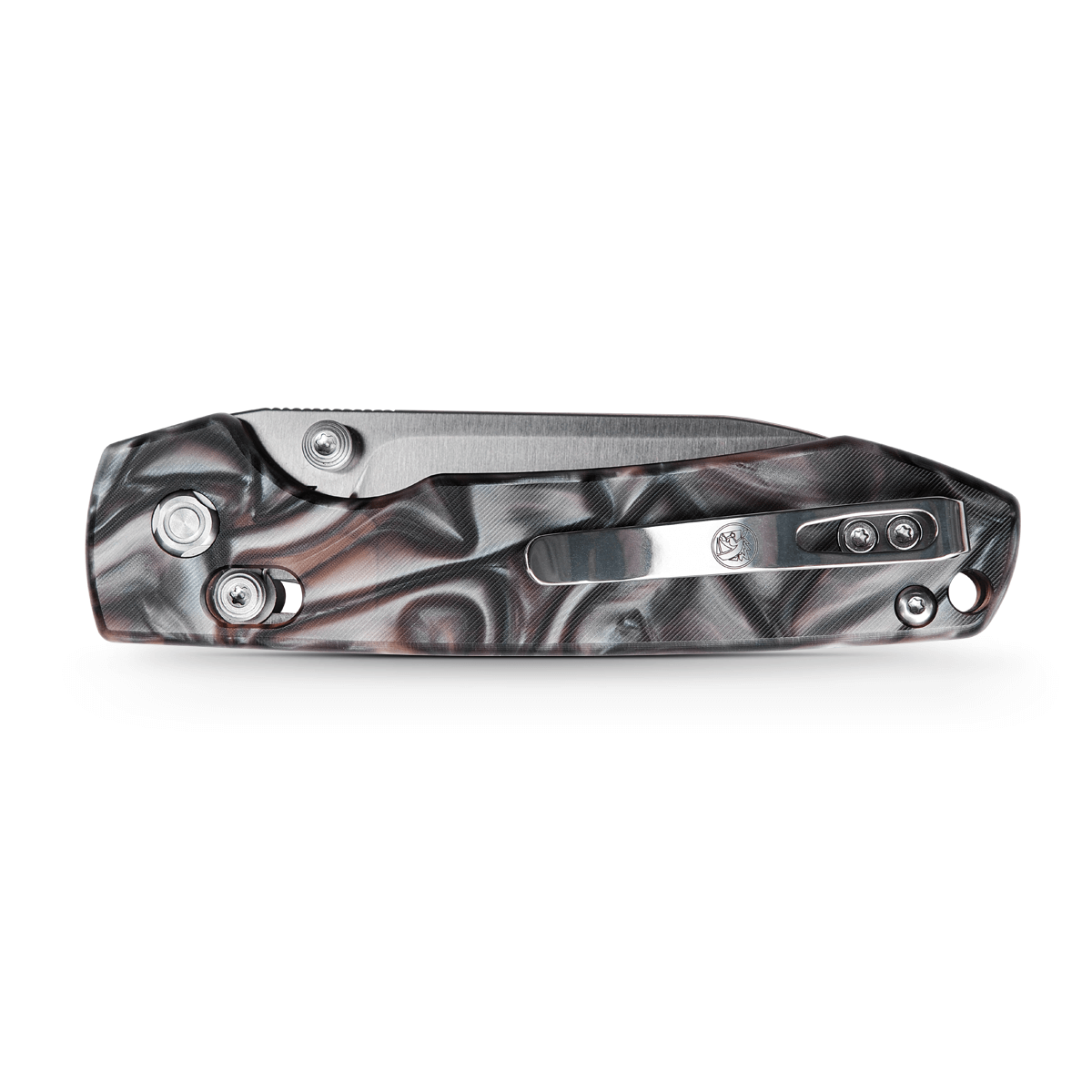 Going gear Exclusive Vosteed Raccoon Folding Knife 3.25in Nitro-V Steel Raffir Noble Handles Cross-Bar Lock