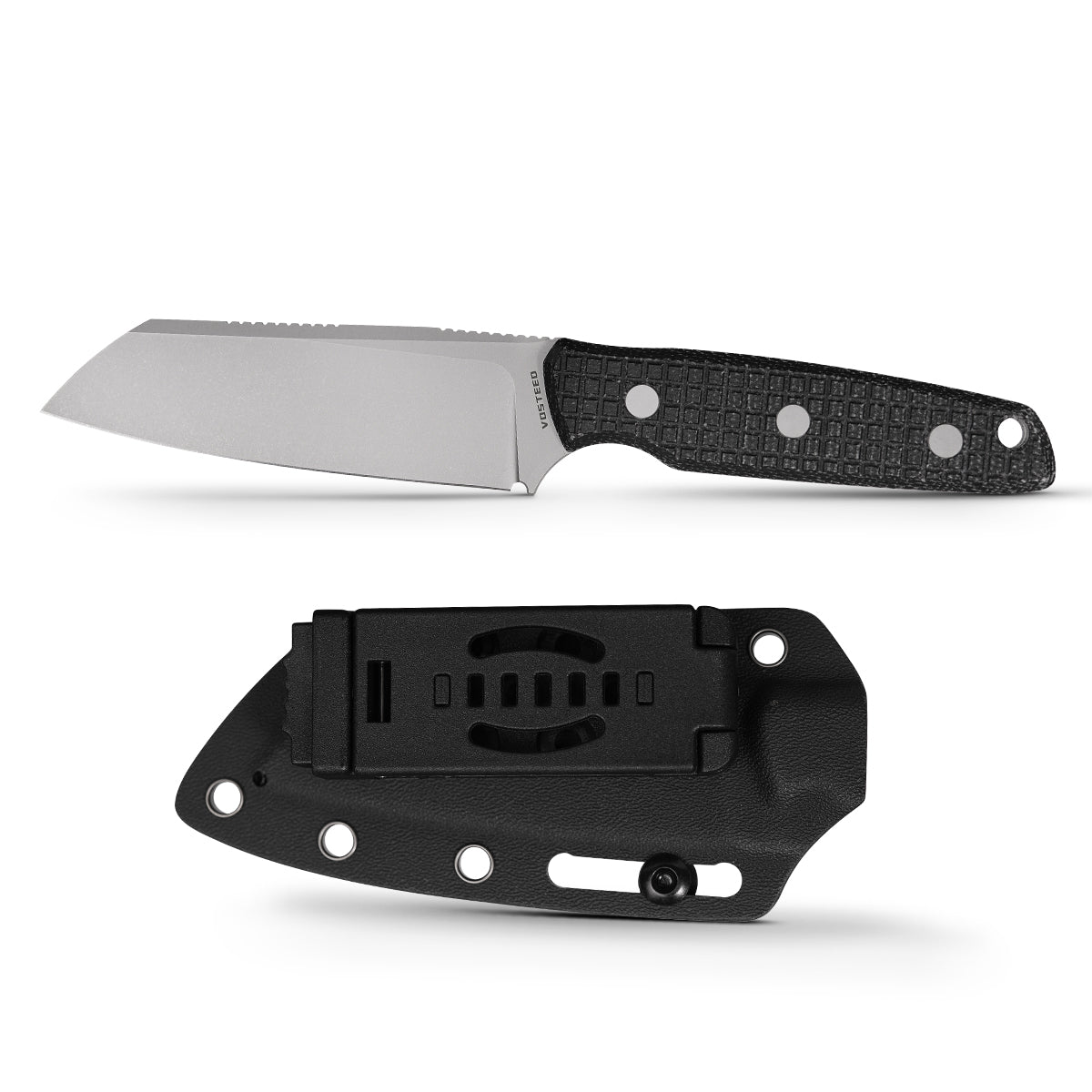 Mink - Fixed Blade Knife (3.99" Nitro-V Blade & Micarta Handle) - D0103