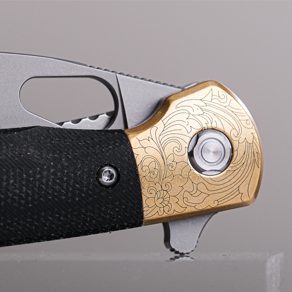 Nightshade® - Shilin Cutter - Liner Lock Knife (3.26" Elmax Blade & Micarta Handle) - A0112