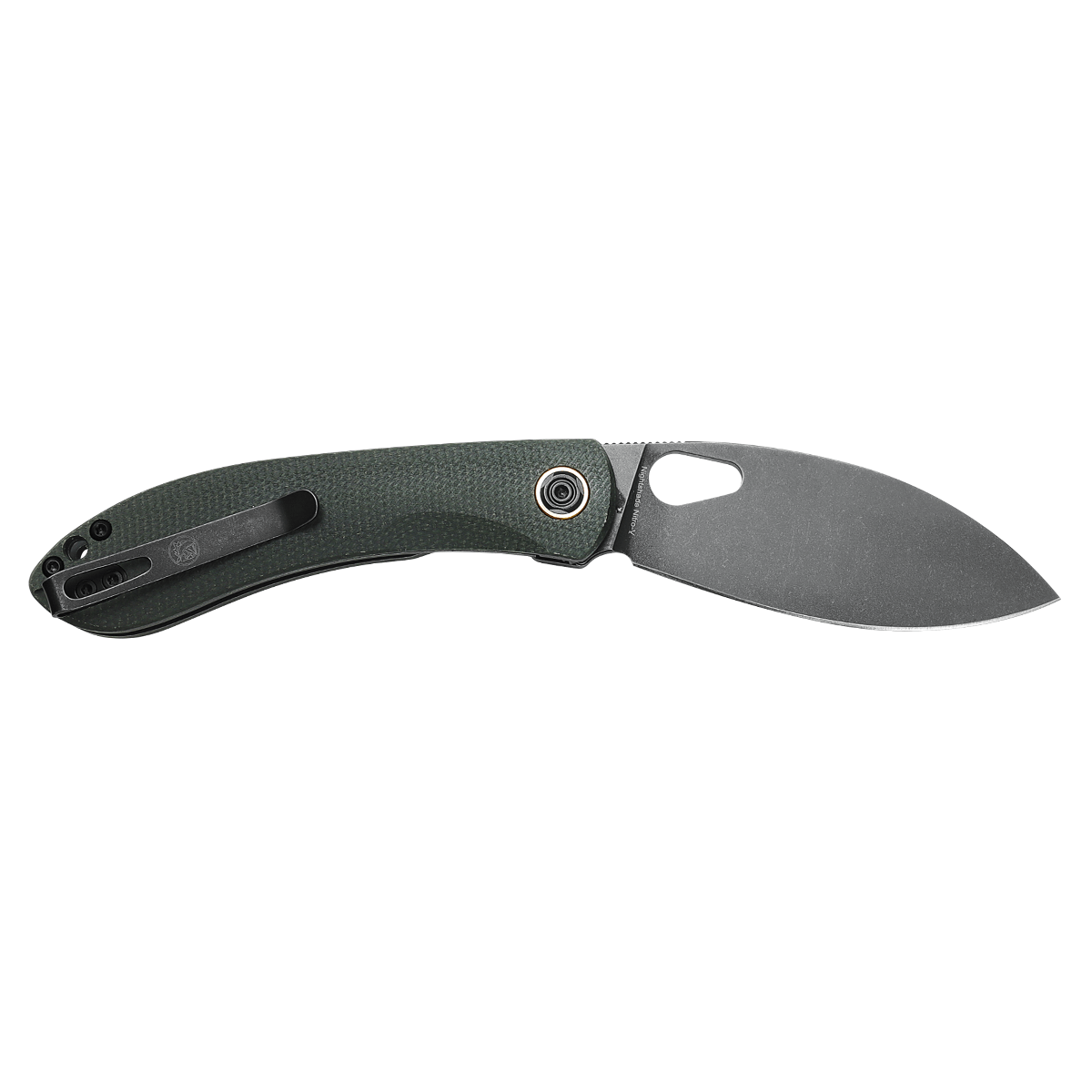 Nightshade® TH - Shilin Cutter - Liner Lock Knife (3.26" Nitro-V Blade & Micarta Handle) - NSTH32NPMN