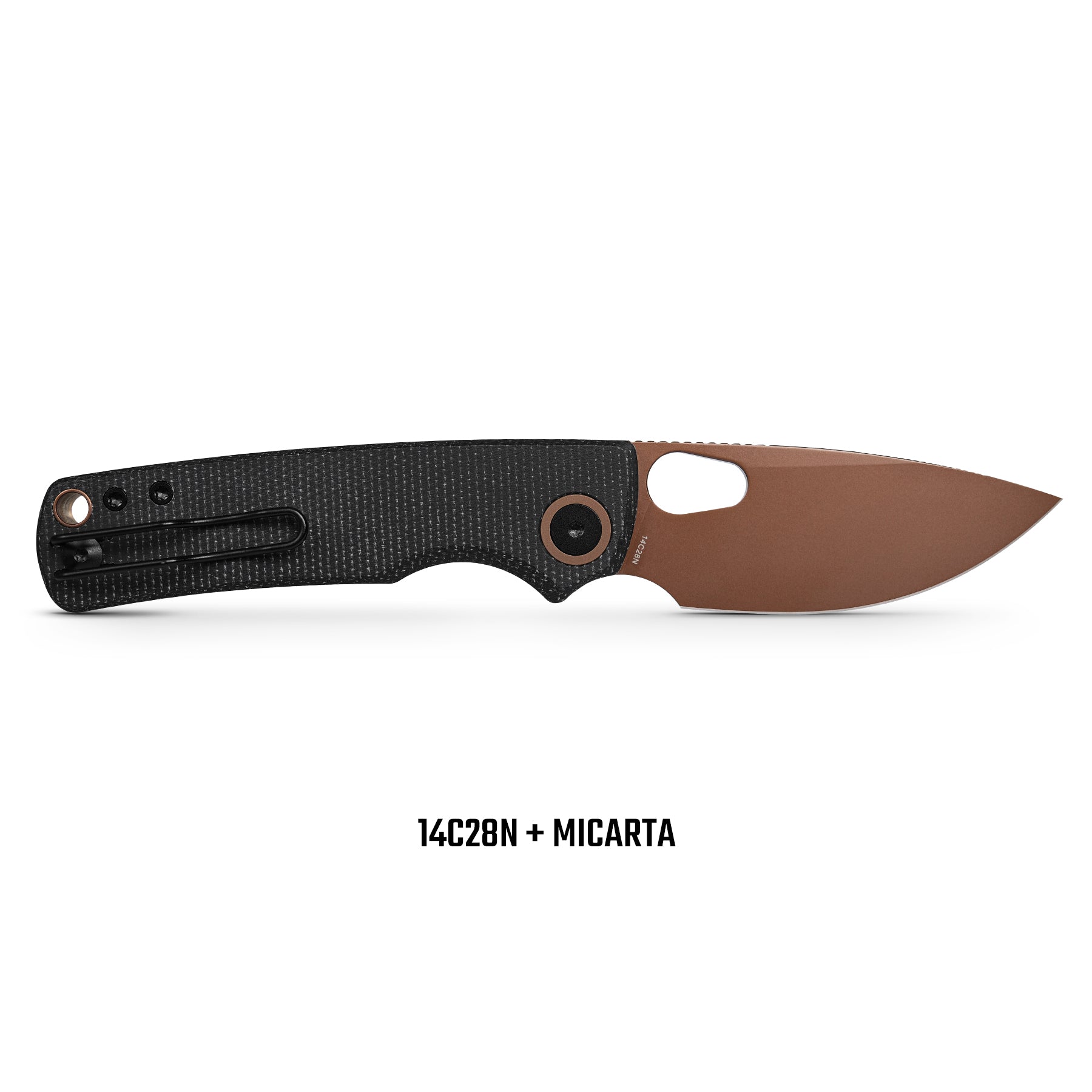 Porcupine - Top Liner Lock  (2.99" 14C28N Blade & Micarta Handle) - A2602 - AMZ EXCLUSIVE