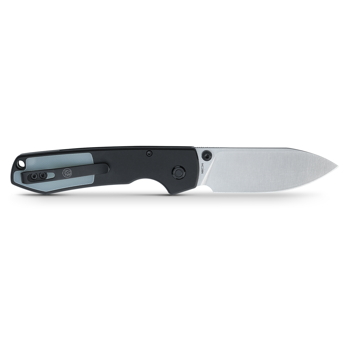 Going Gear Vosteed Exclusive Raccoon Folding Knife 3.25in 14C28N Steel Black Aluminum & Jade G10 Handles