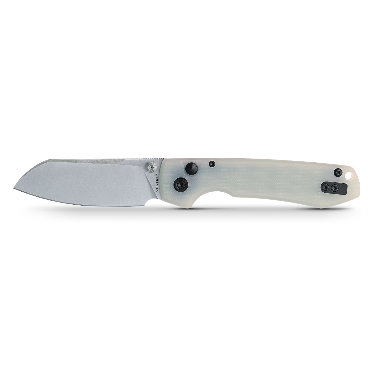 Raccoon - Button Lock Knife (3.25" 14C28N Cleaver Blade & G10 Handle) - A0423