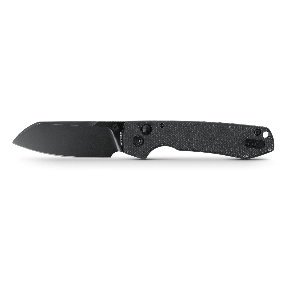 Raccoon® - Button Lock Knife (3.25" 14C28N Cleaver Blade & Micarta Handle) - RC32VPMCK