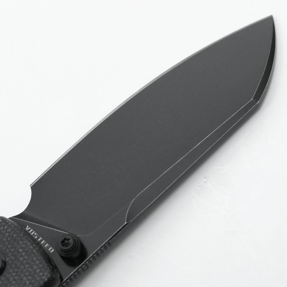 Raccoon® - Button Lock Knife (3.25" 14C28N Cleaver Blade & Micarta Handle) - RC32VPMCK