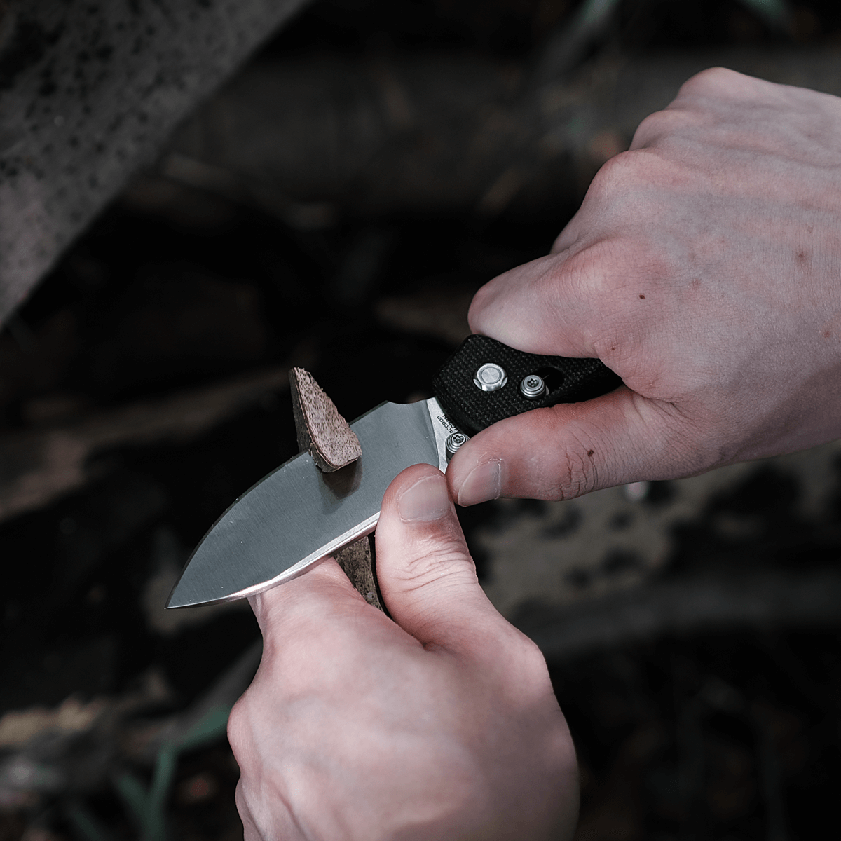 Raccoon® - Crossbar Lock knife (3.25" 14C28N Blade & Micarta Handle) - A0504