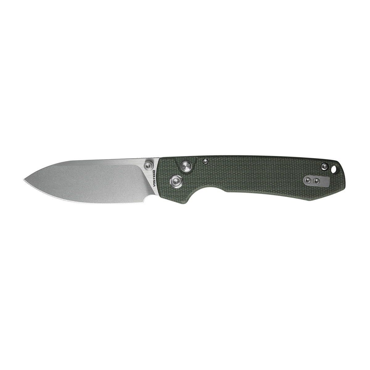 Raccoon - Button Lock Knife (3.25" 14C28N Blade & Micarta Handle) - RC3SVM1