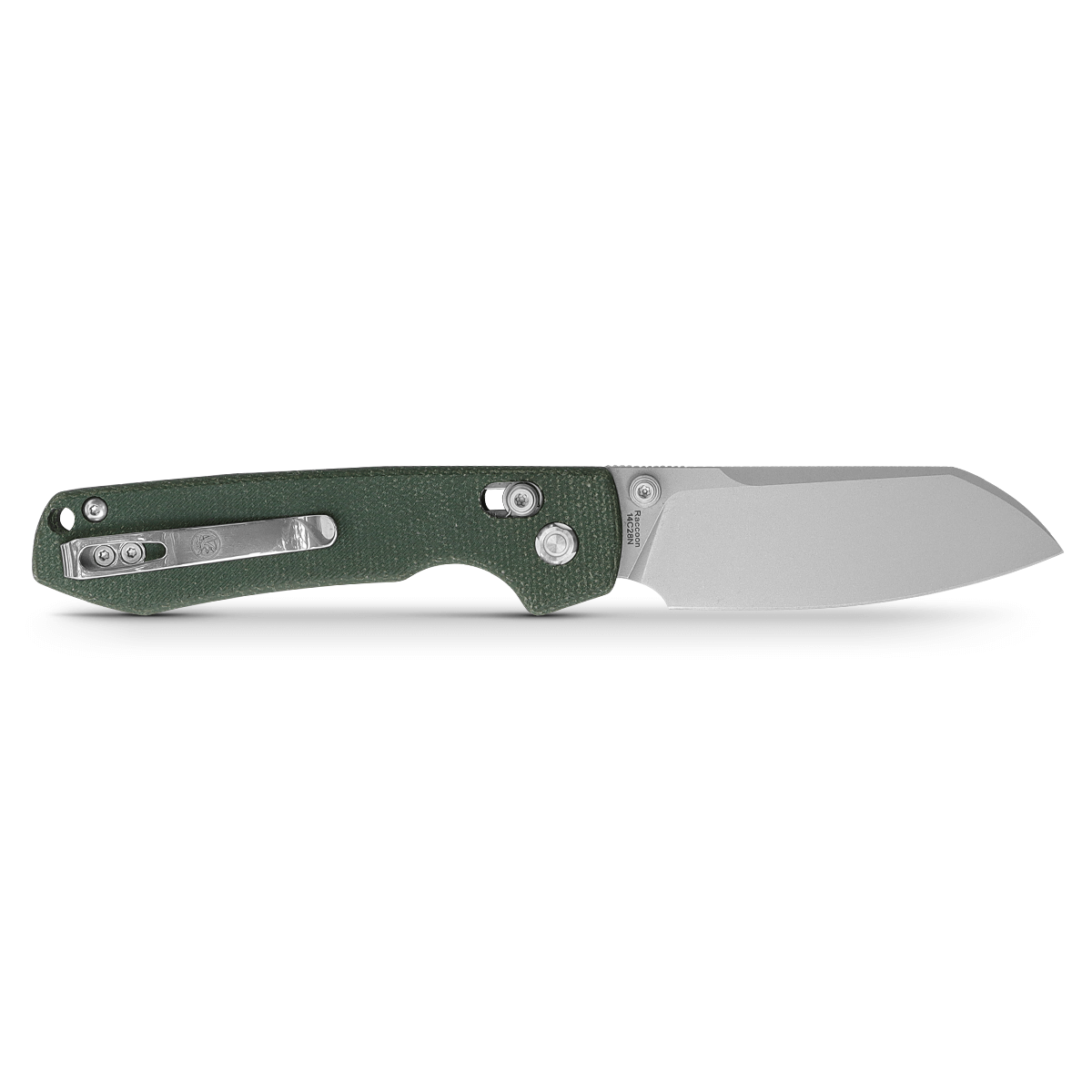 Raccoon® - Crossbar Lock knife (3.25" 14C28N Cleaver Blade & Micarta Handle) - A0518