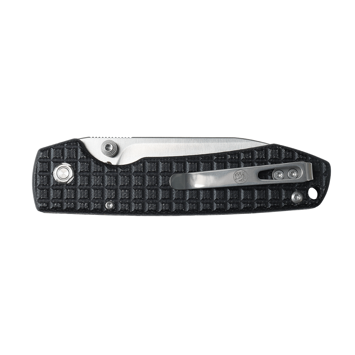 WMK EXCLUSIVE VOSTEED RACCOON BUTTON LOCK FOLDING KNIFE BLACK MICARTA FRAG PATTERN HANDLE 14C28N PLAIN EDGE RC3SVM13