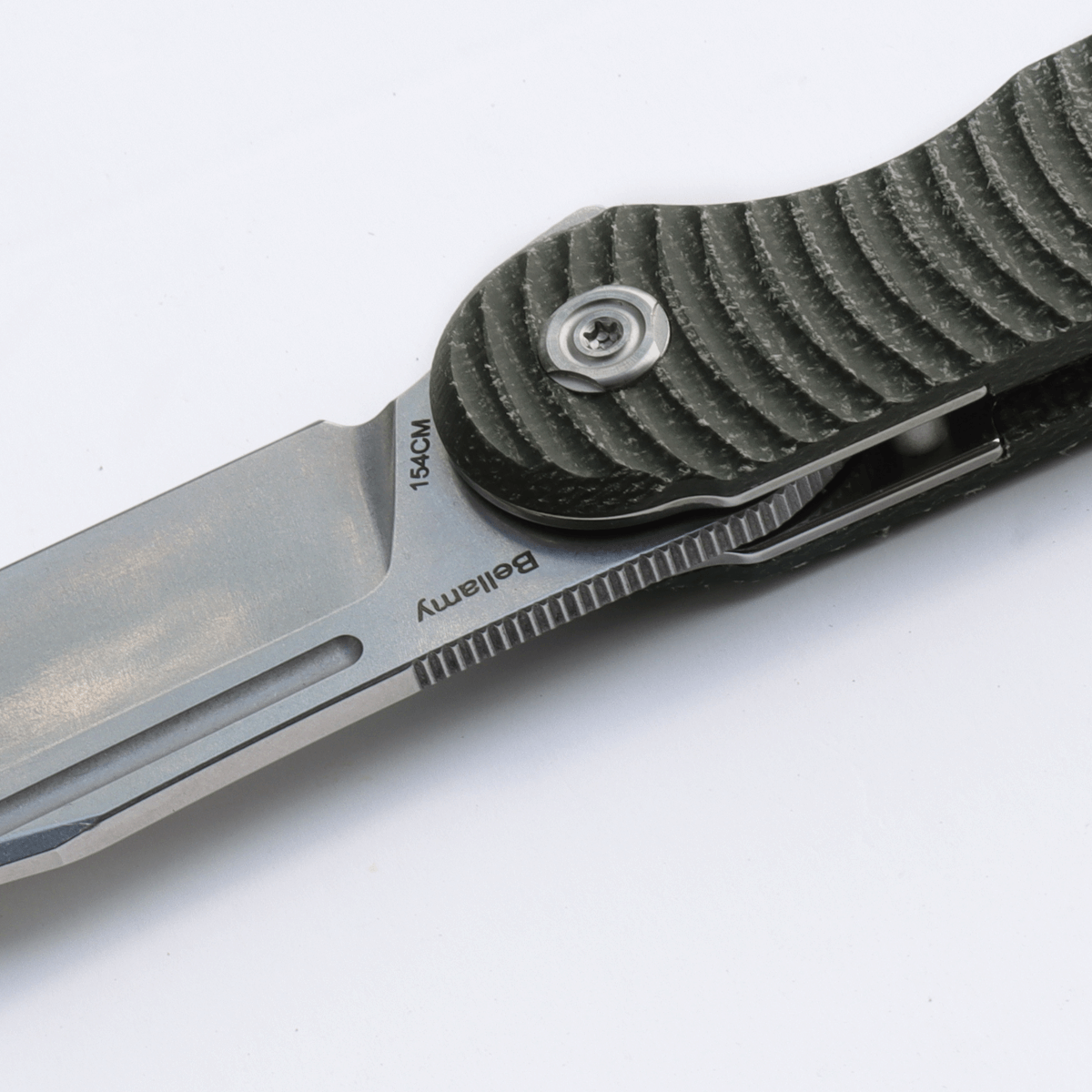 Bellamy - Liner Lock Knife (3.44" 154CM Blade & Micarta Handle) - BL31M4