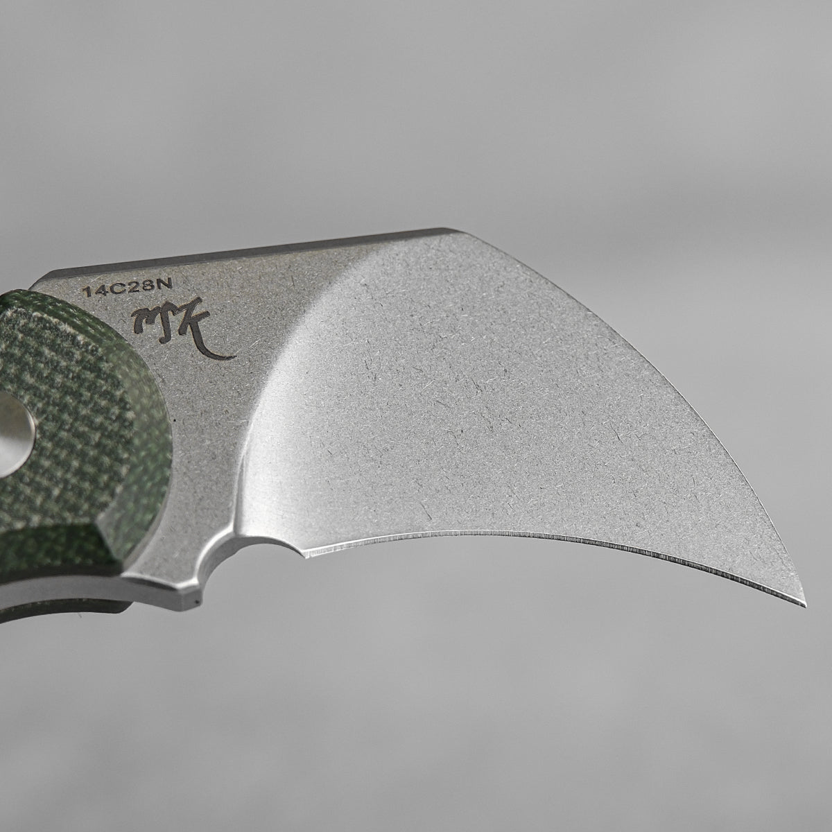 Dirty Girl - Karambit Knife (1.88" 14C28N Blade & Micarta Handle) - D0201