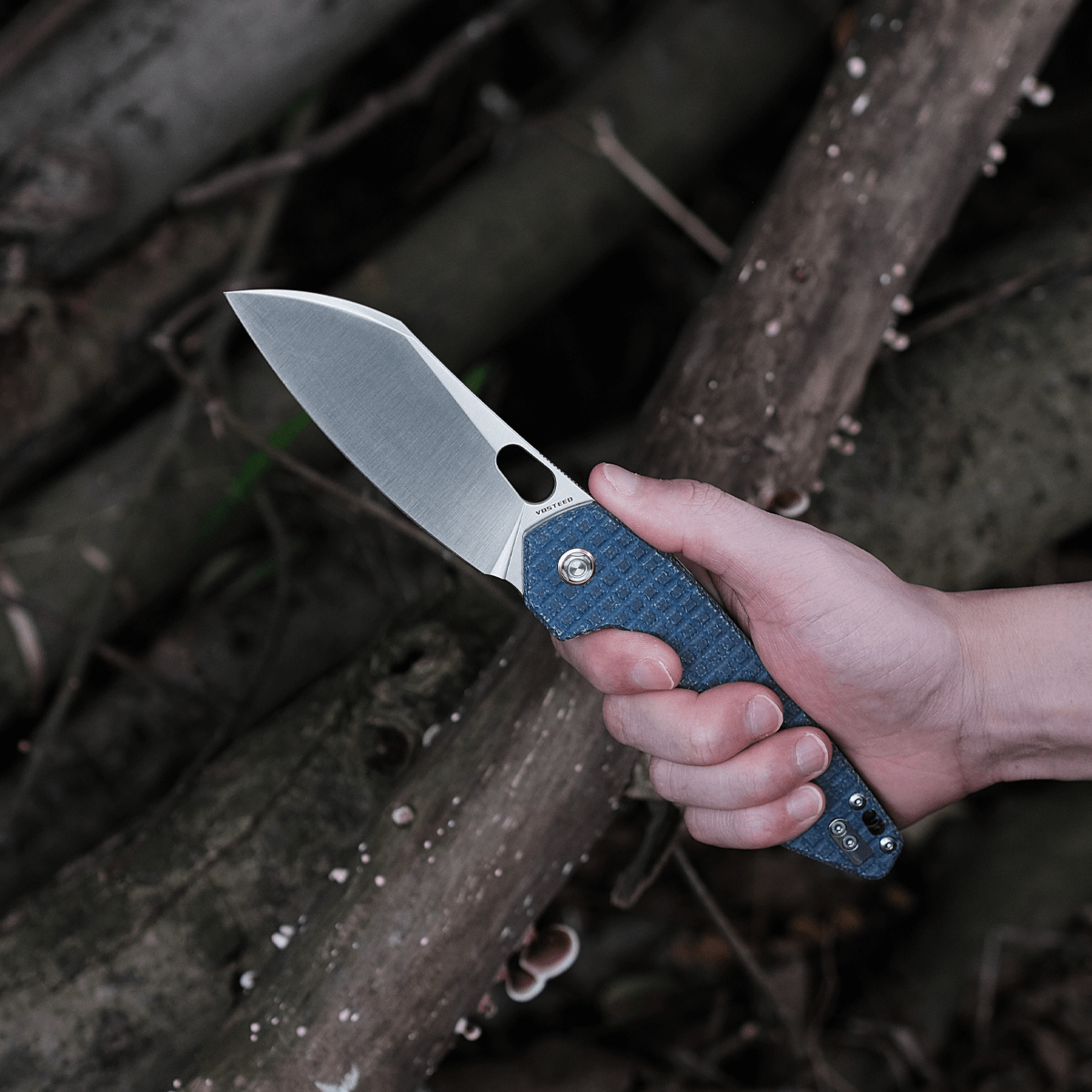 Gator - Liner Lock Knife (3.98" 14C28N Blade & Micarta Handle) - GT37VTML1