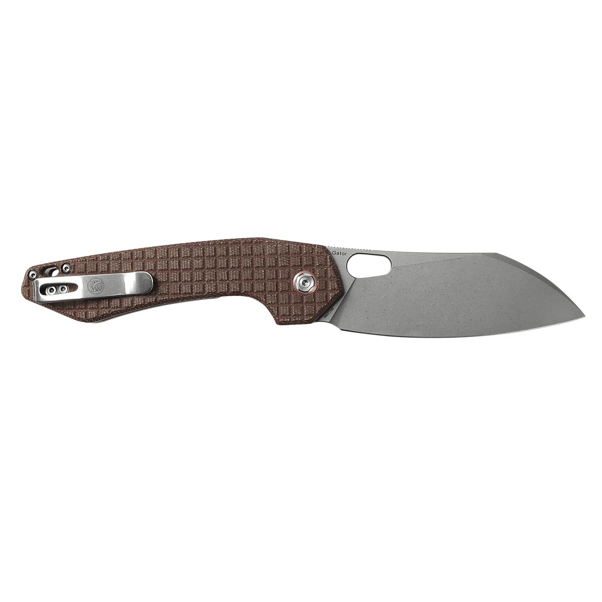 Gator - Liner Lock Knife (3.98" 14C28N Blade & Micarta Handle) - GT37VWMZ1