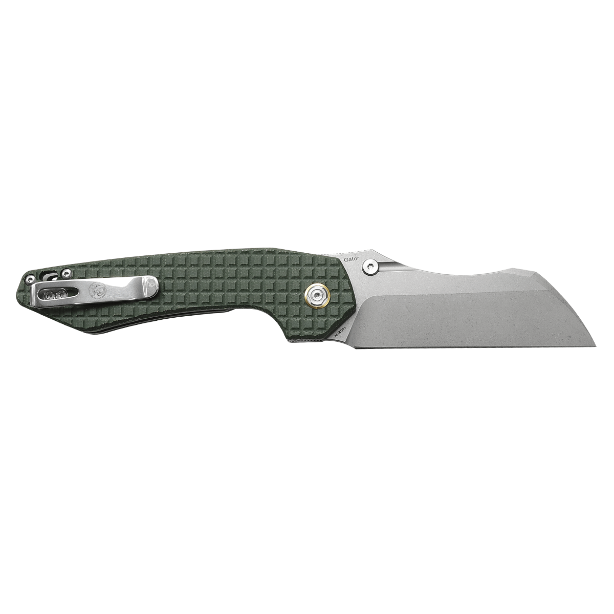 Gator - Liner Lock Knife (3.74" 14C28N Blade & Micarta Handle) - GT37VWMN2