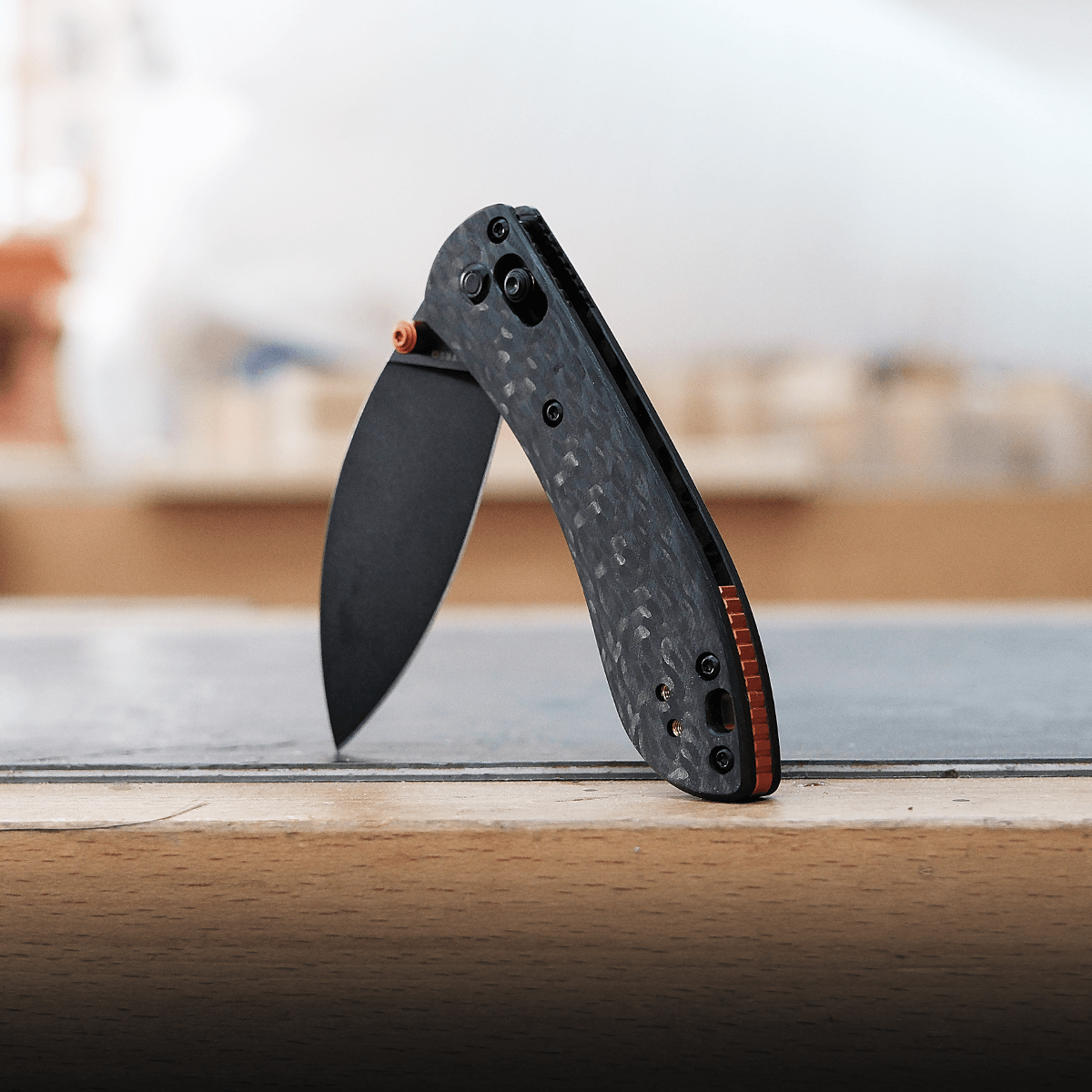 Mini Nightshade - Shilin Cutter - Crossbar Lock Knife (2.6" S35VN Blade & Carbon Fiber Handle) - MNNS26SPK