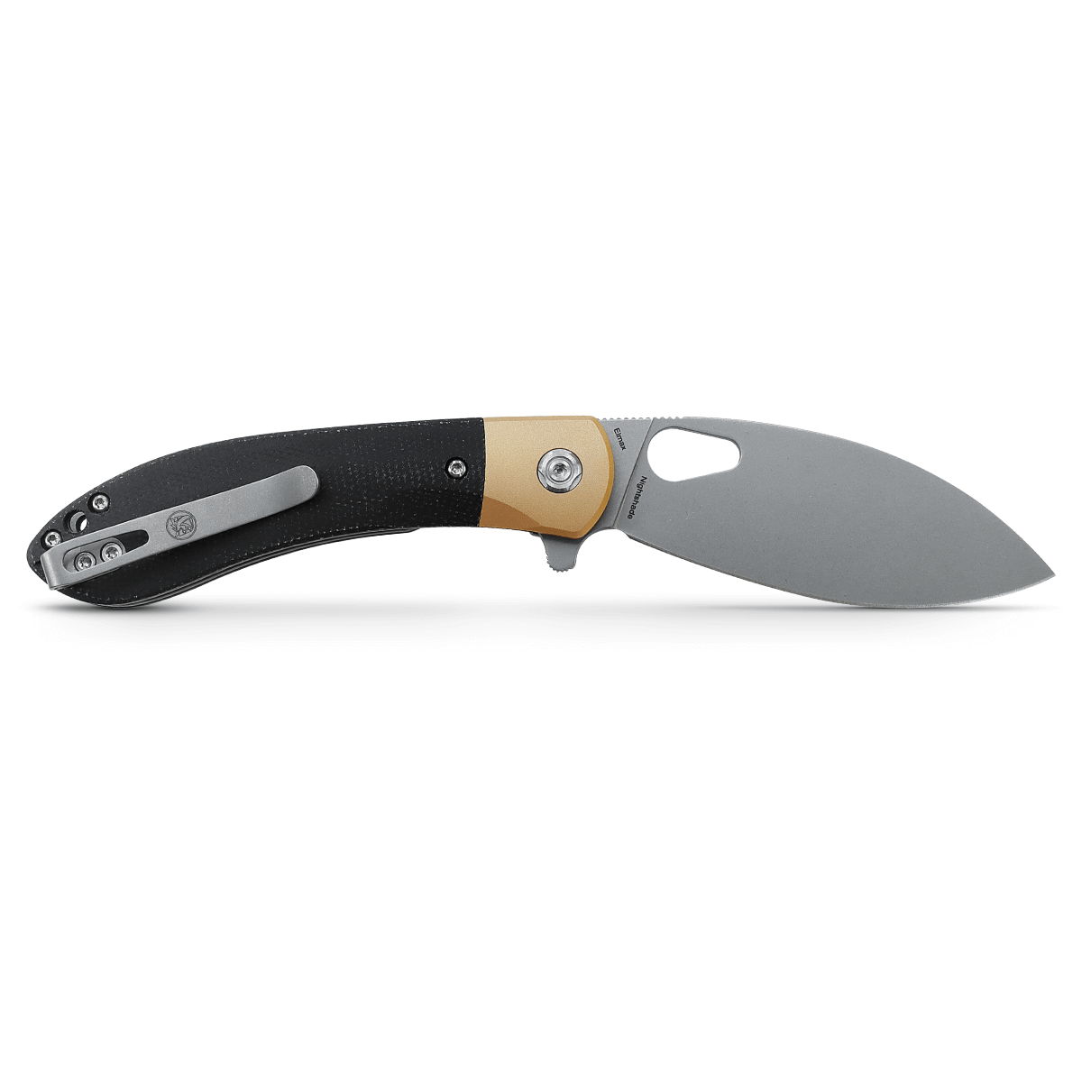 Nightshade® - Shilin Cutter - Liner Lock Knife (3.26" Elmax Blade & Micarta Handle) - NSK002