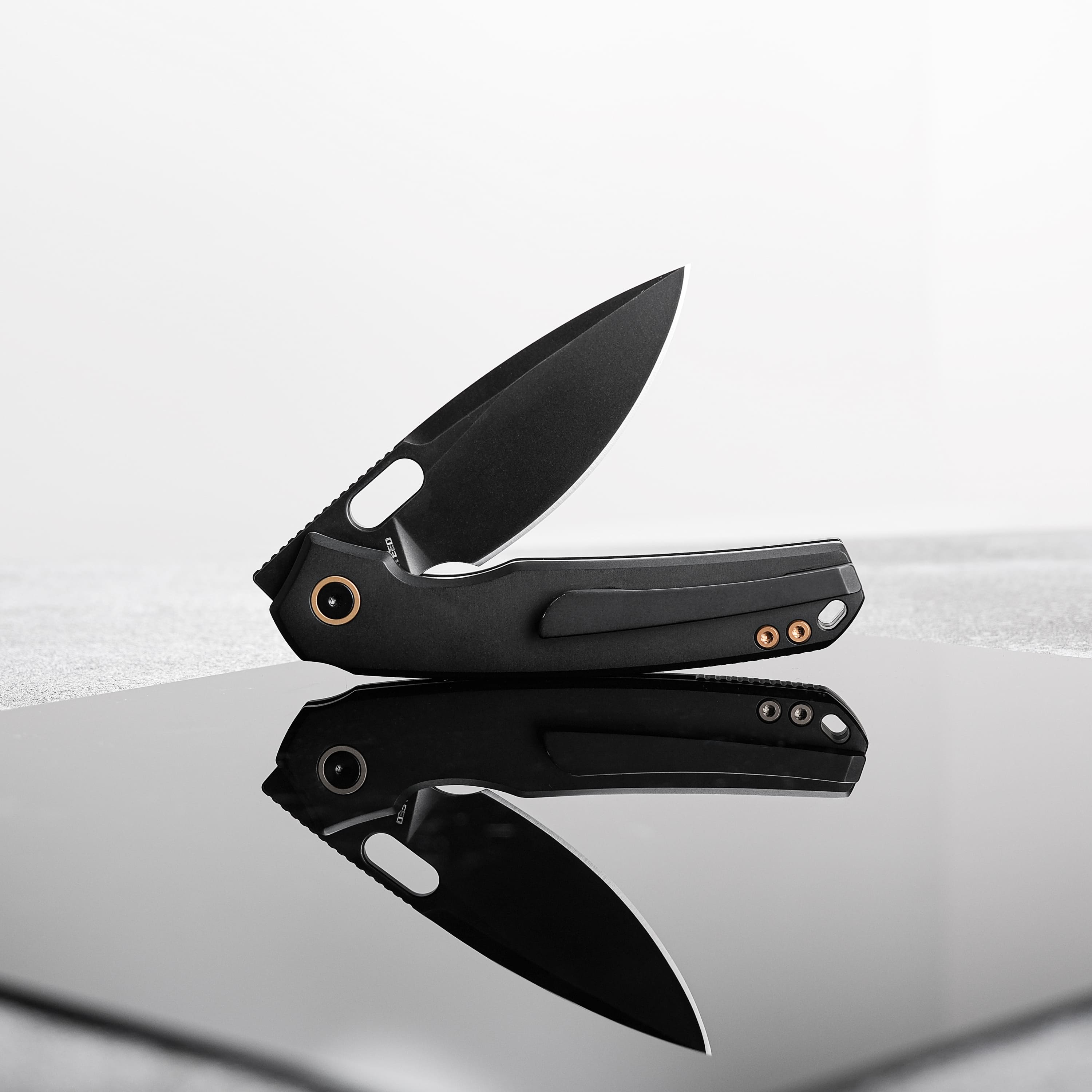 Psyop - Top Liner Lock Knife (3.32" Elmax Blade & Titanium Handle) - A2203