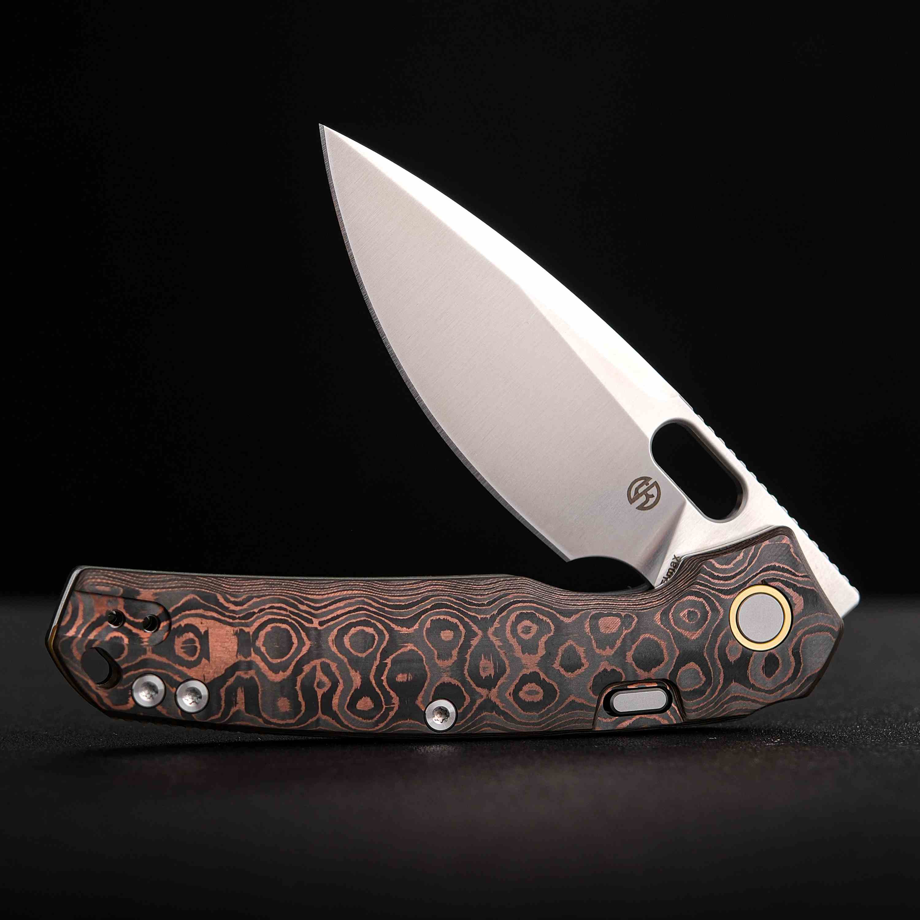 Psyop - Top Liner Lock Knife (3.32" Elmax Blade & Fat Carbon Handle) - A2207