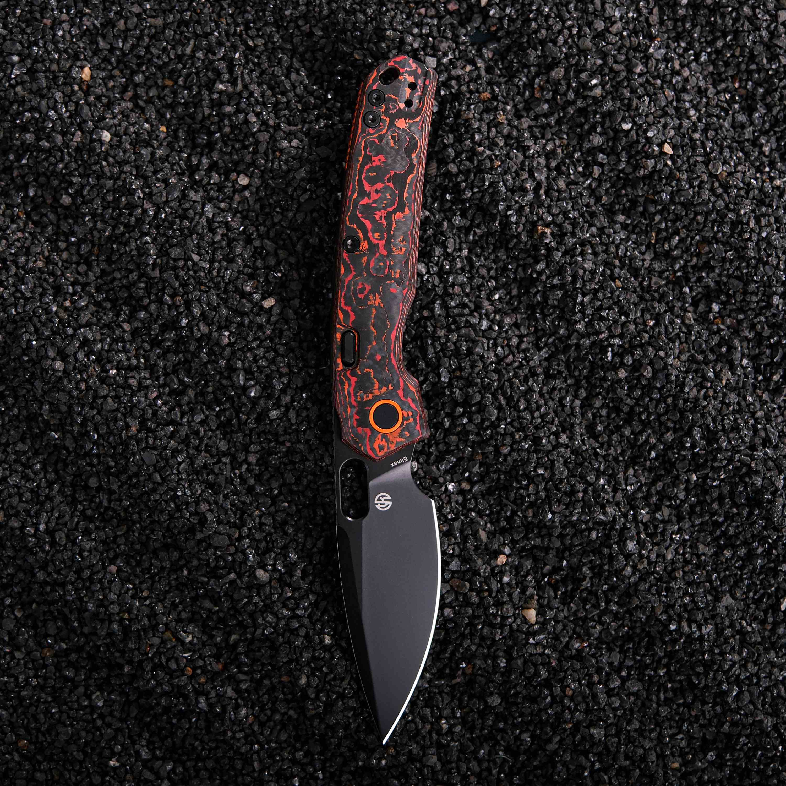 Psyop - Top Liner Lock Knife (3.32" Elmax Blade & Fat Carbon Handle) - A2209