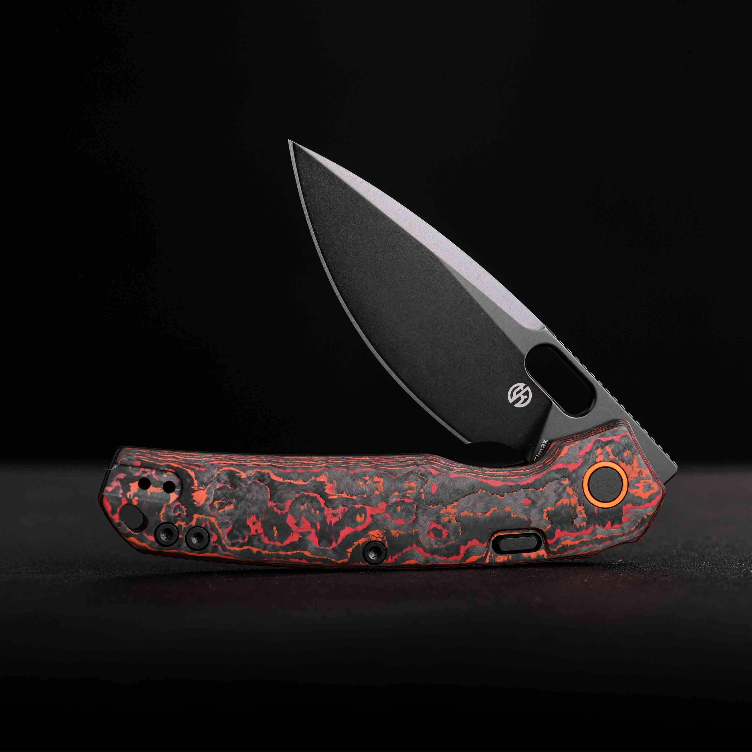 Psyop - Top Liner Lock Knife (3.32" Elmax Blade & Fat Carbon Handle) - A2209