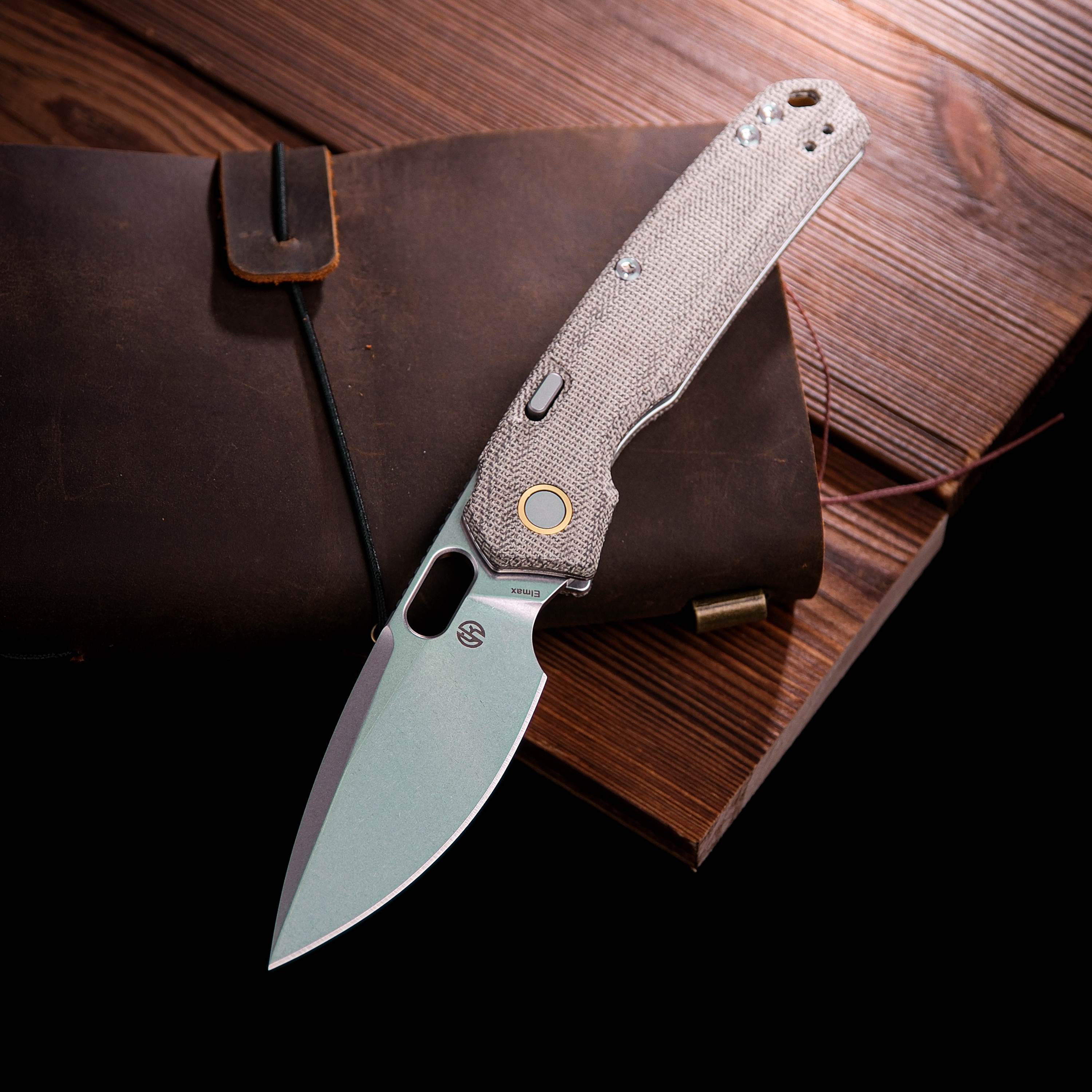 Psyop - Top Liner Lock Knife (3.32" Elmax Blade & Norplex UltreX™ Micarta Handle) - A2210