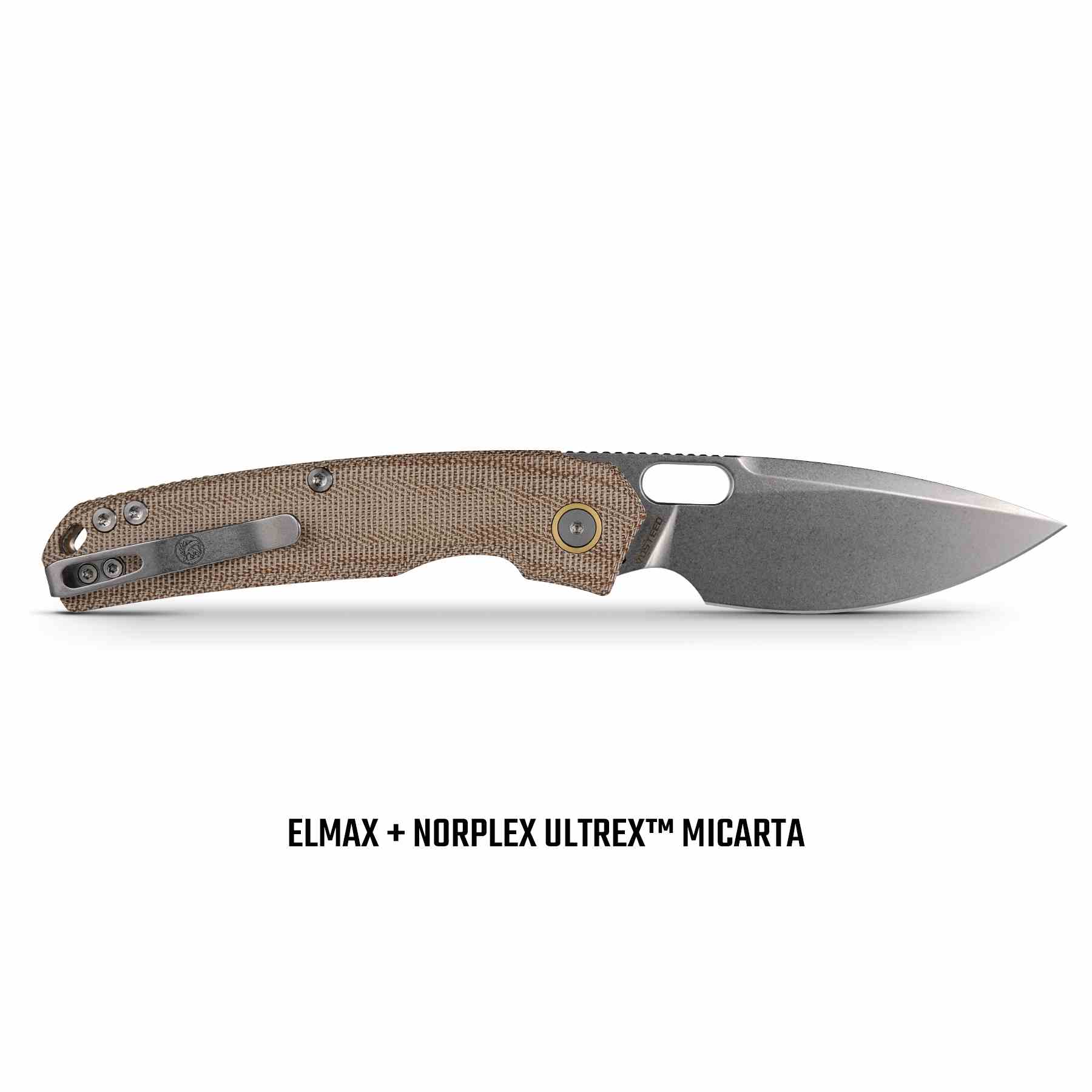 Psyop - Top Liner Lock Knife (3.32" Elmax Blade & Norplex UltreX™ Micarta Handle) - A2210