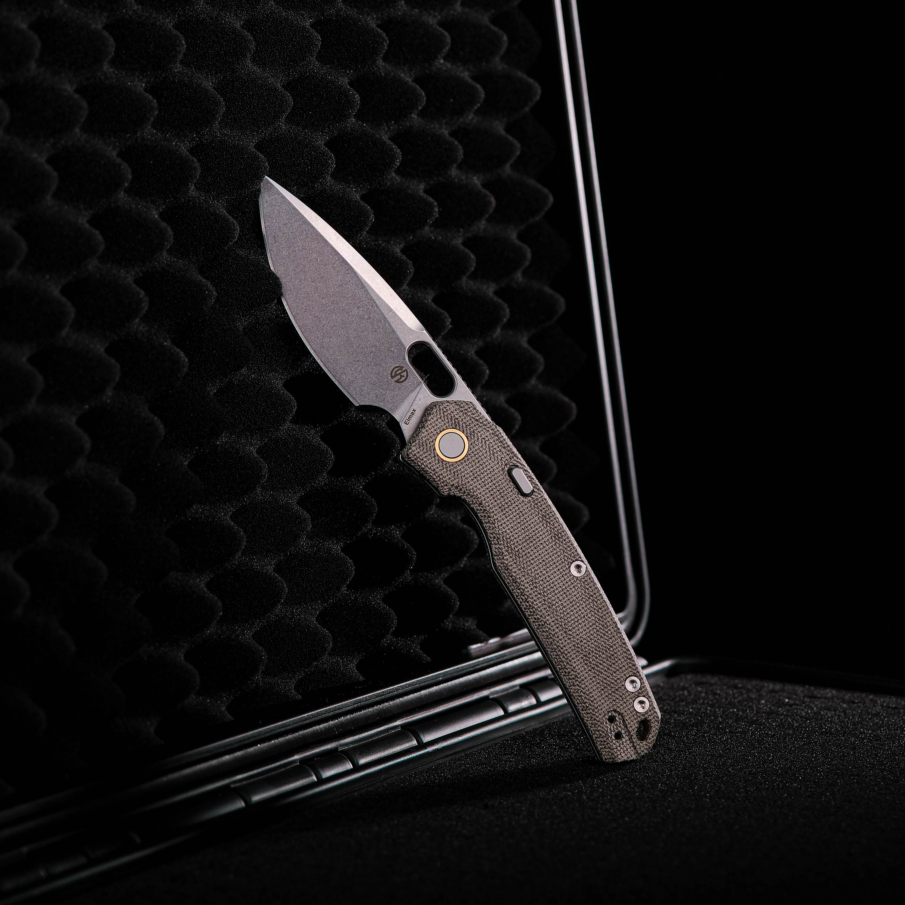 Psyop - Top Liner Lock Knife (3.32" Elmax Blade & Norplex UltreX™ Micarta Handle) - A2213