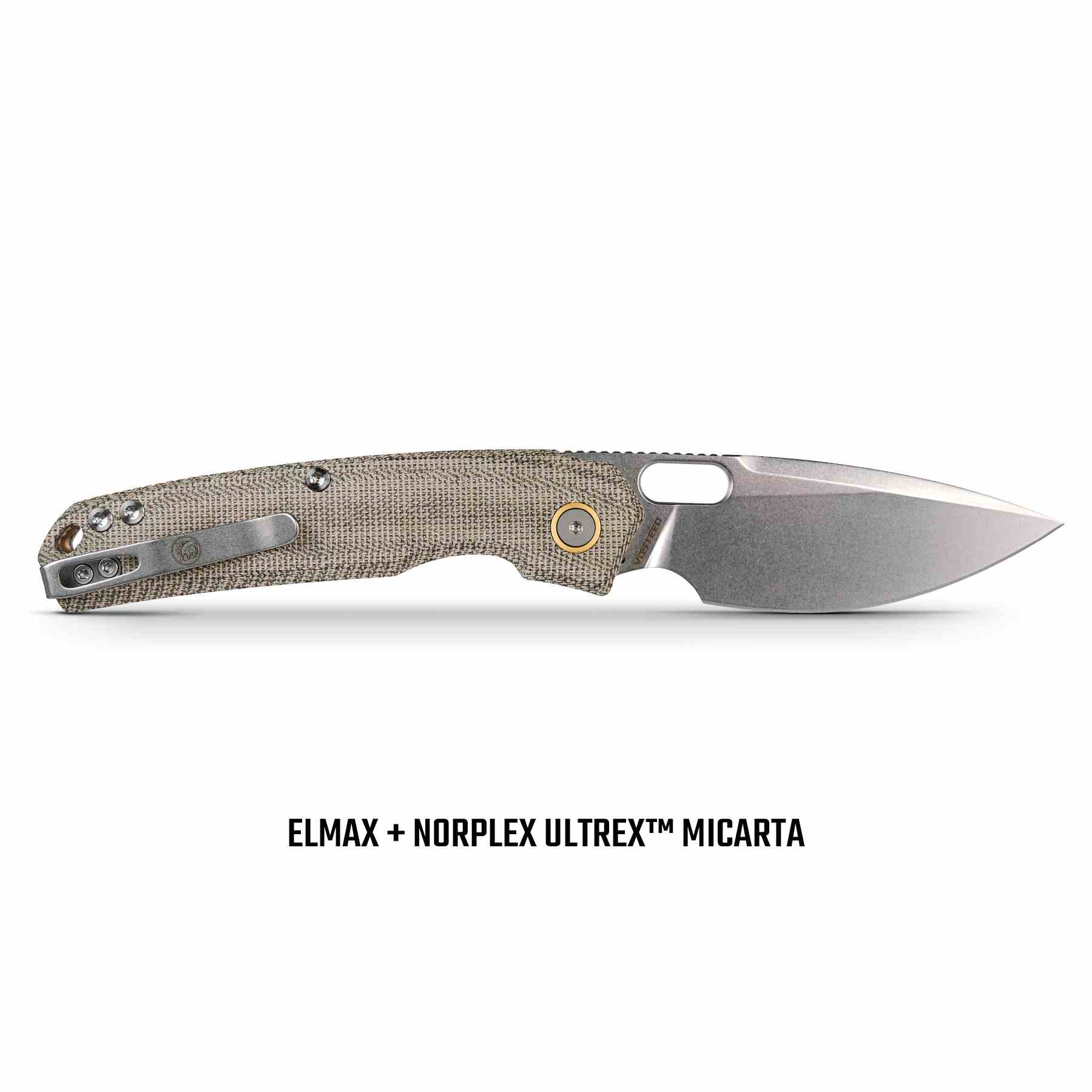 Psyop - Top Liner Lock Knife (3.32" Elmax Blade & Norplex UltreX™ Micarta Handle) - A2213