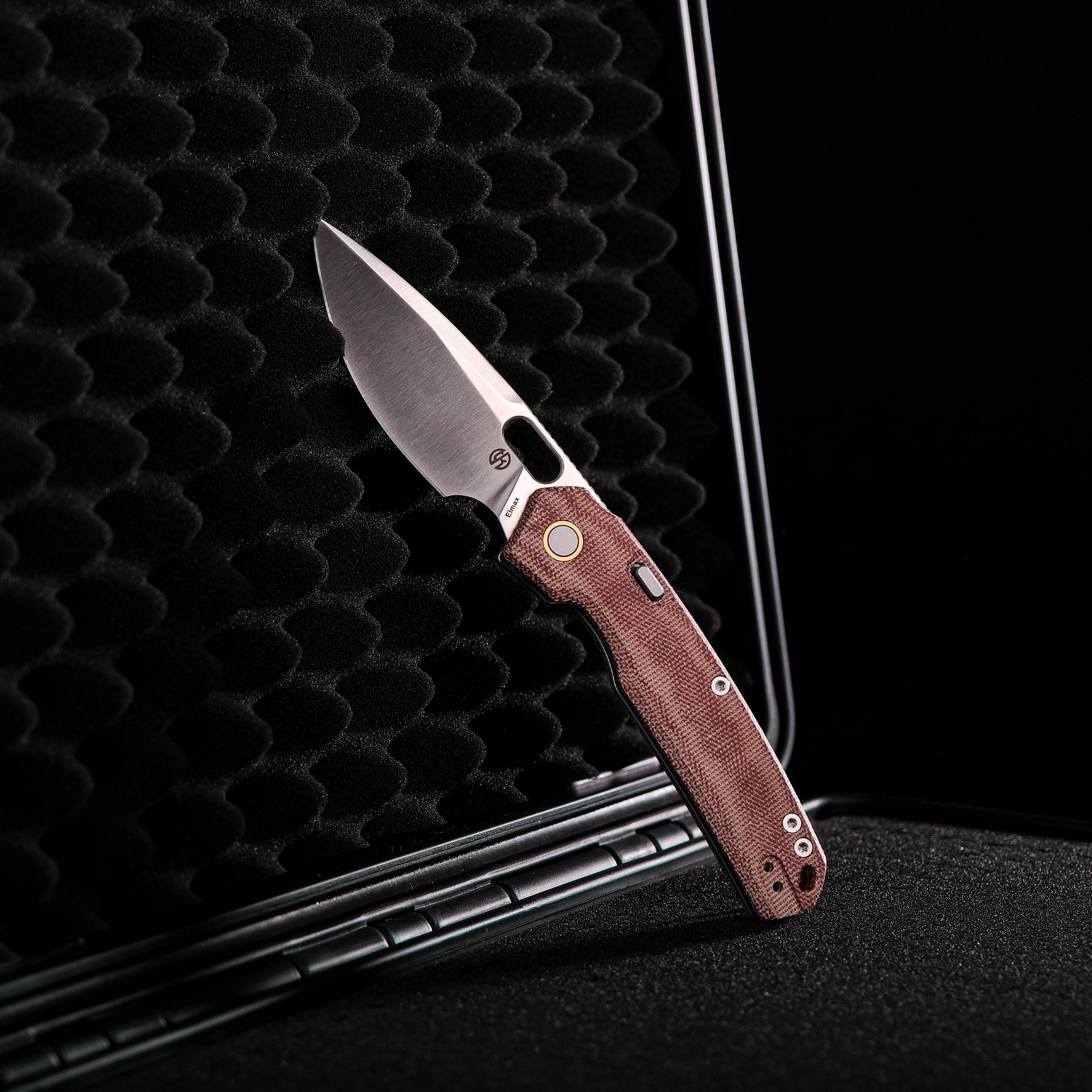 Psyop - Top Liner Lock Knife (3.32" Elmax Blade & Norplex UltreX™ Micarta Handle) - A2215