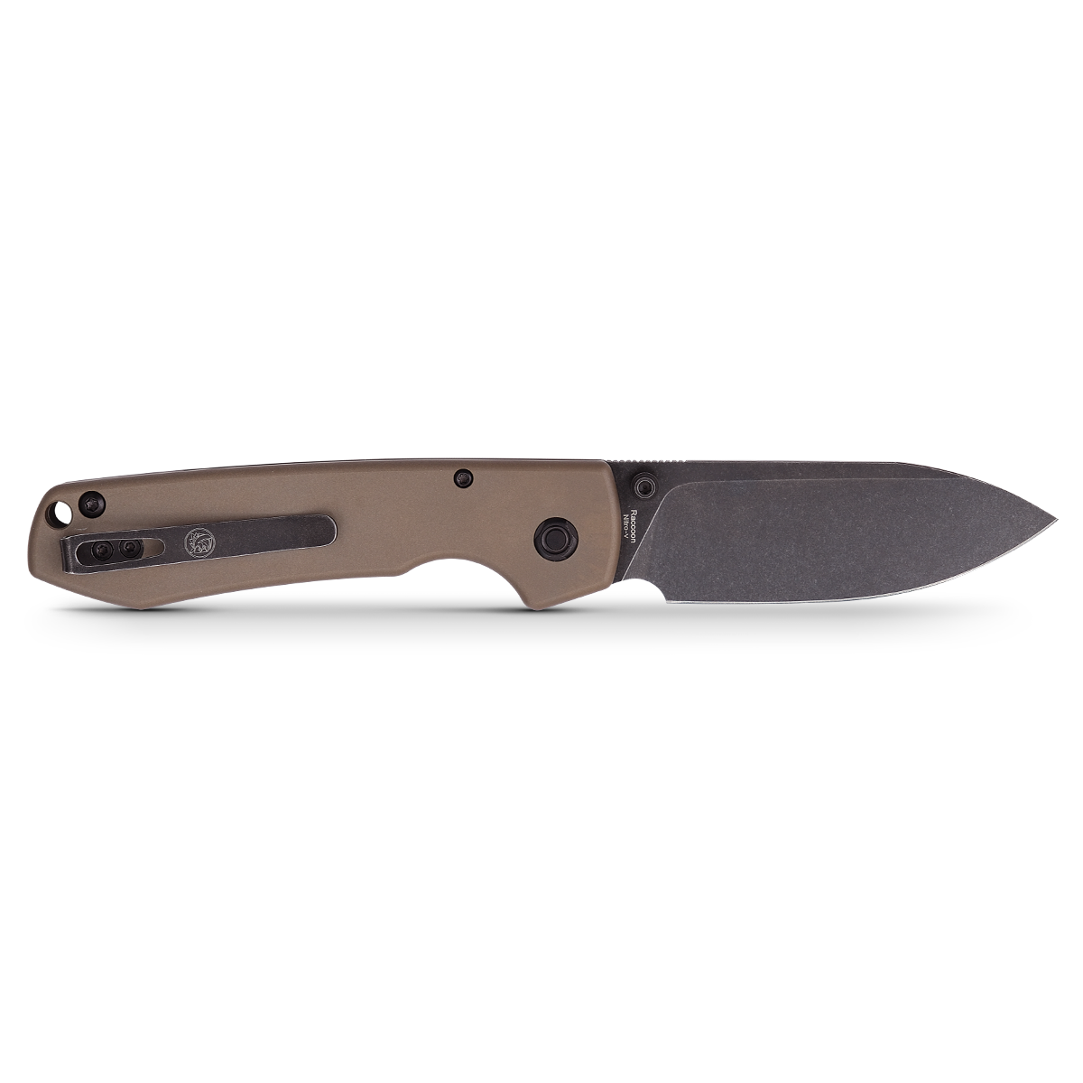 Raccoon® - Button Lock Knife (3.25" Nitro-V Blade & Aluminum Handle) - A0414